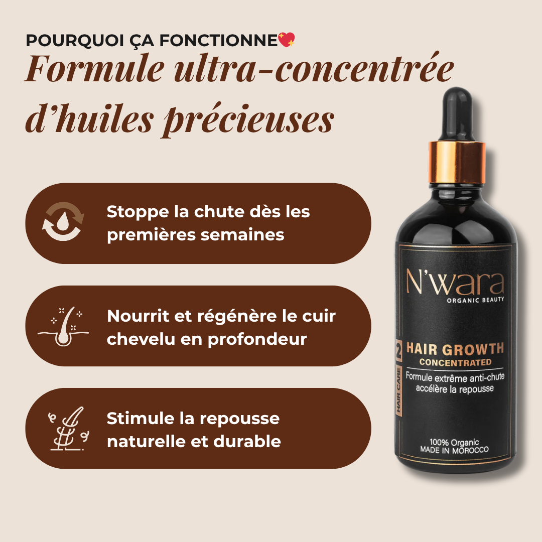 02 Hair Growth concentrated – Bain d’huile repousse intensif 100 % naturel