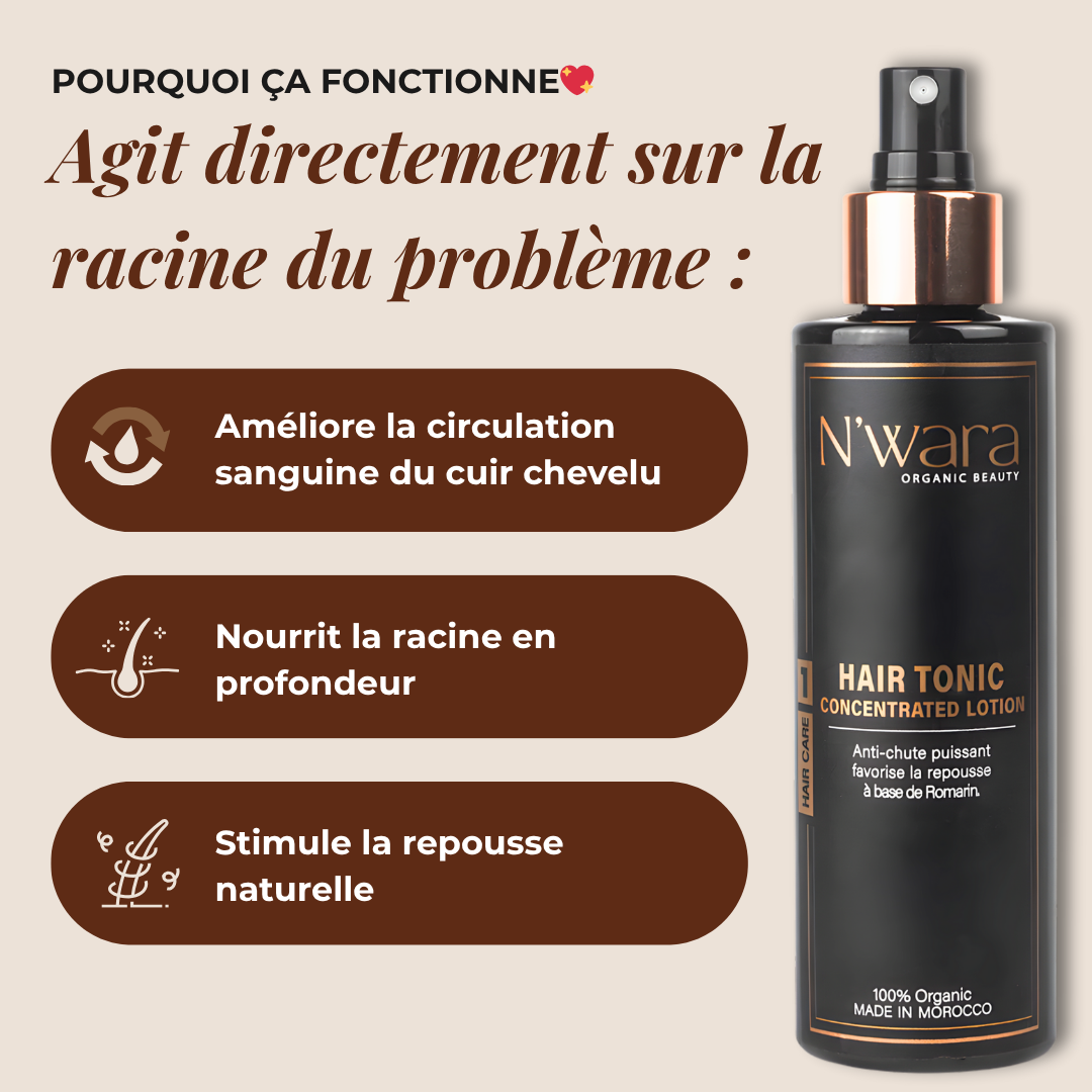 01 Hair Tonic – Spray Soin naturel anti-chute & repousse intense