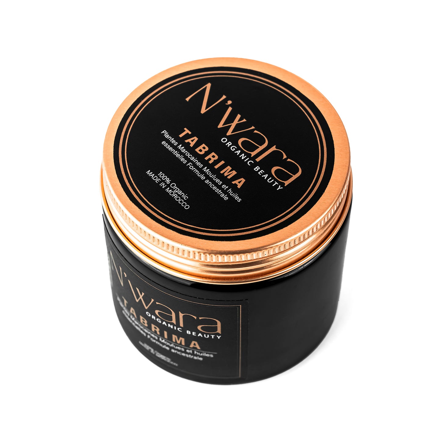 Tabrima de plantes et rose d’amascena moulues