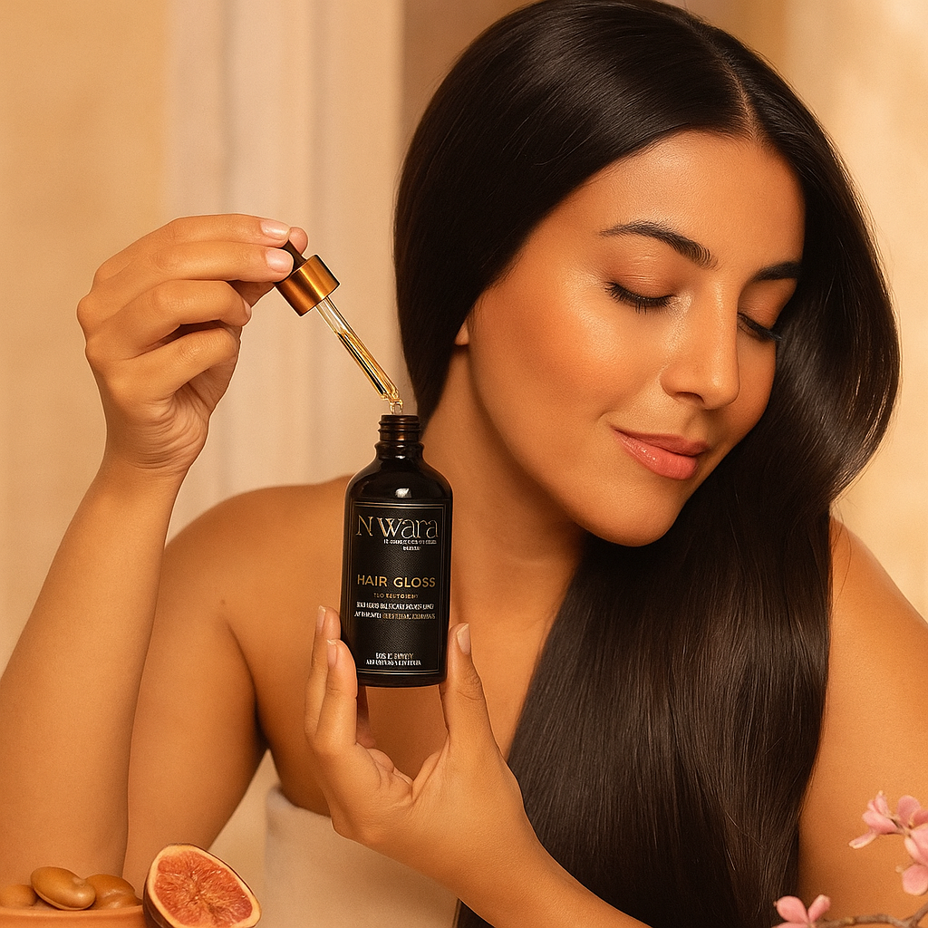 03 Hair Gloss – Huile capillaire 100 % naturelle, brillance et réparation